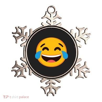 Emoticon Laughing Tears Face With Tears Of Joy Gift Ornament