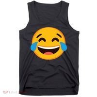 Emoticon Laughing Tears Face With Tears Of Joy Gift Tank Top thumb 0