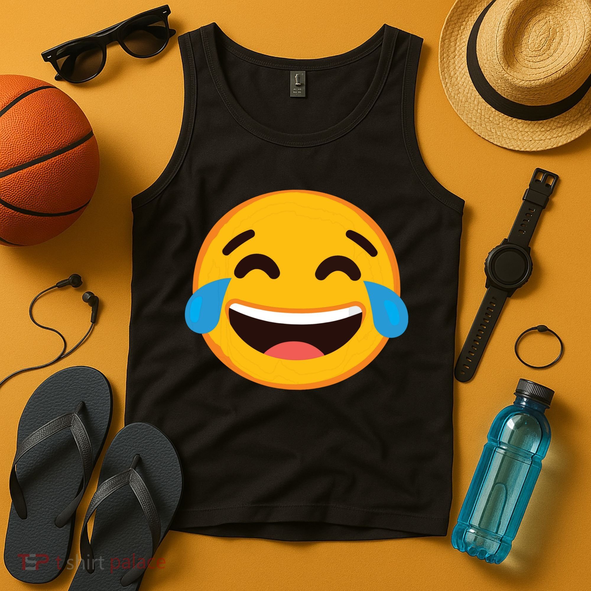 Emoticon Laughing Tears Face With Tears Of Joy Gift Tank Top
