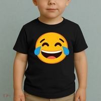Emoticon Laughing Tears Face With Tears Of Joy Gift Toddler T-Shirt thumb 2