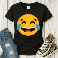 Emoticon Laughing Tears Face With Tears Of Joy Gift Women's T-Shirt thumb 3
