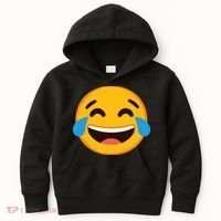 Emoticon Laughing Tears Face With Tears Of Joy Gift Kids Hoodie thumb 0
