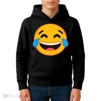 Emoticon Laughing Tears Face With Tears Of Joy Gift Kids Hoodie thumb 4
