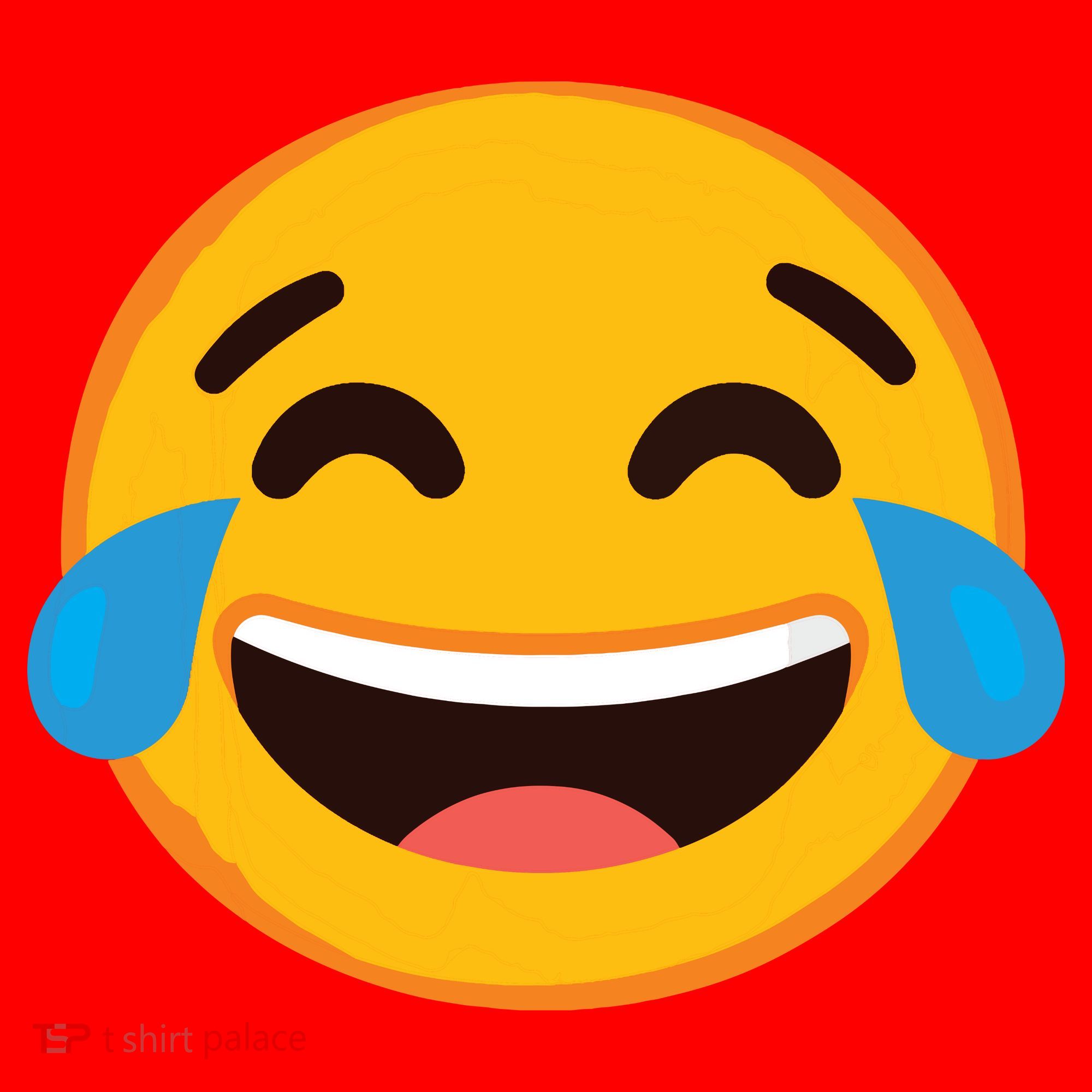 Emoticon Laughing Tears Face With Tears Of Joy Gift Santa Hat