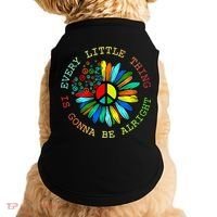 Every Little Thing Is Gonna Be Alright Hippie Flower Doggie Tank thumb 0
