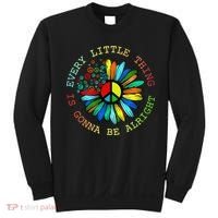 Every Little Thing Is Gonna Be Alright Hippie Flower Sweatshirt thumb 0