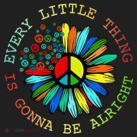 Every Little Thing Is Gonna Be Alright Hippie Flower Tumbler thumb 3
