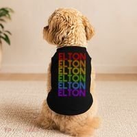 Elton Wordmark Pattern Retro Style Doggie Tank thumb 2