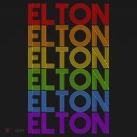 Elton Wordmark Pattern Retro Style Long Sleeve Shirt thumb 2
