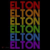 Elton Wordmark Pattern Retro Style Women's Hoodie thumb 2