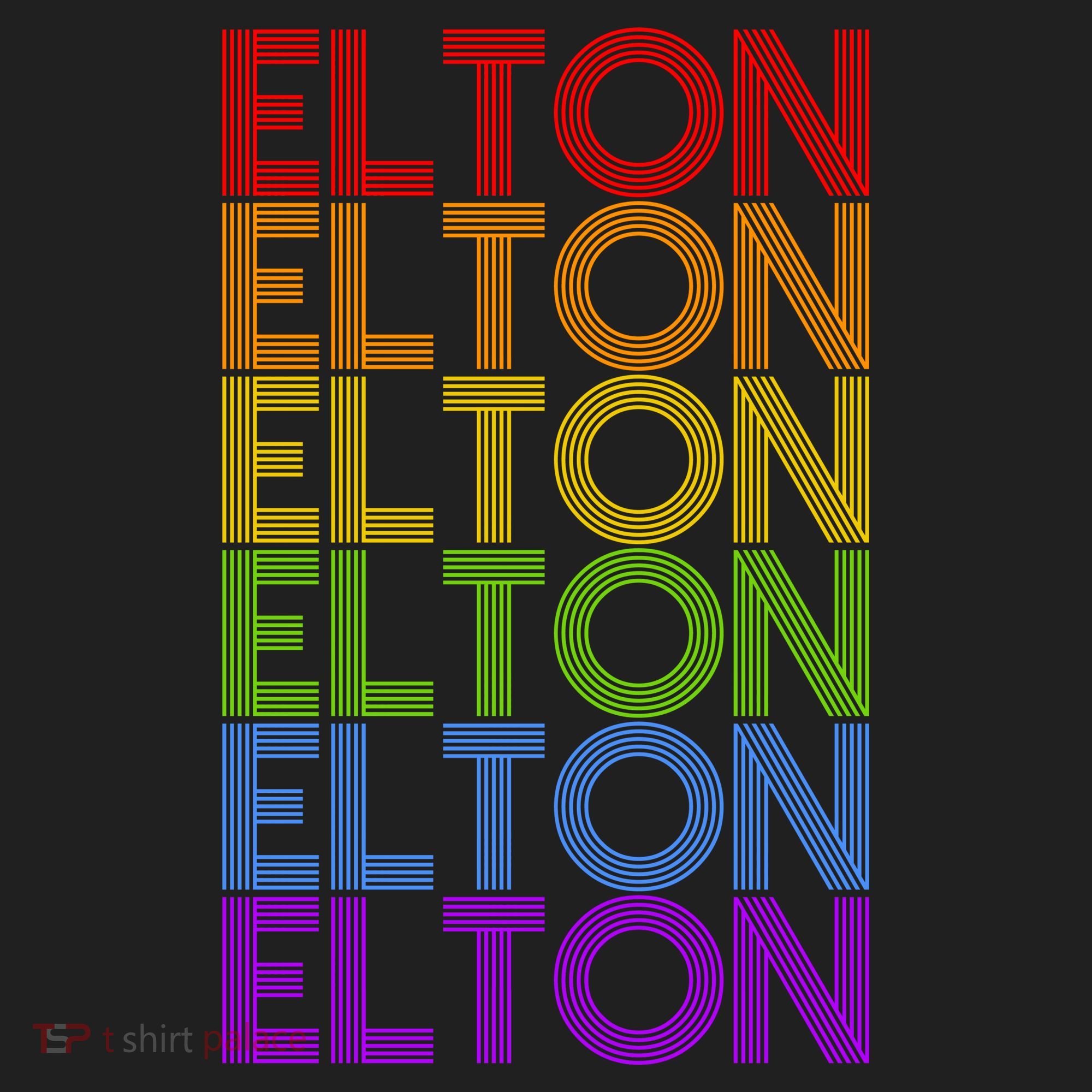 Elton Wordmark Pattern Retro Style Tumbler