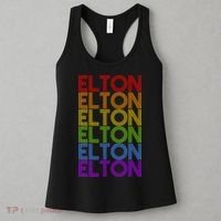Elton Wordmark Pattern Retro Style Women's Tank Top thumb 3
