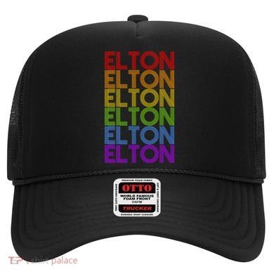 Elton Wordmark Pattern Retro Style Hat