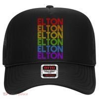 Elton Wordmark Pattern Retro Style Hat thumb 0