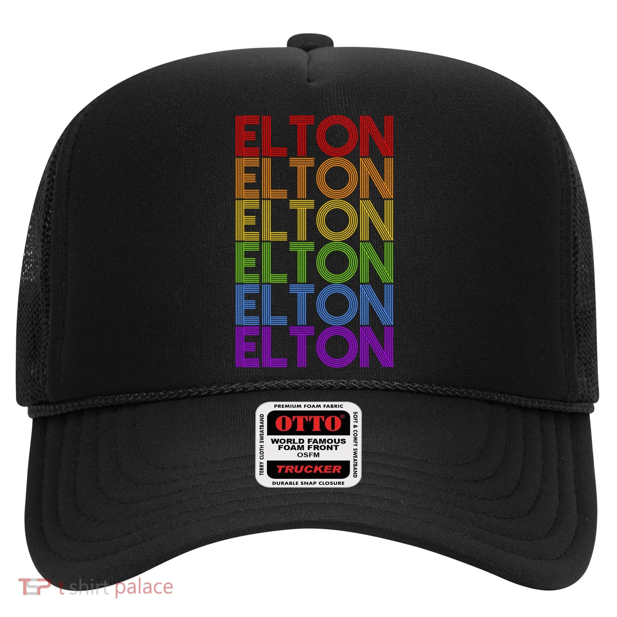 Elton Wordmark Pattern Retro Style Hat