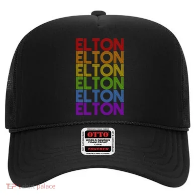 Elton Wordmark Pattern Retro Style Hat