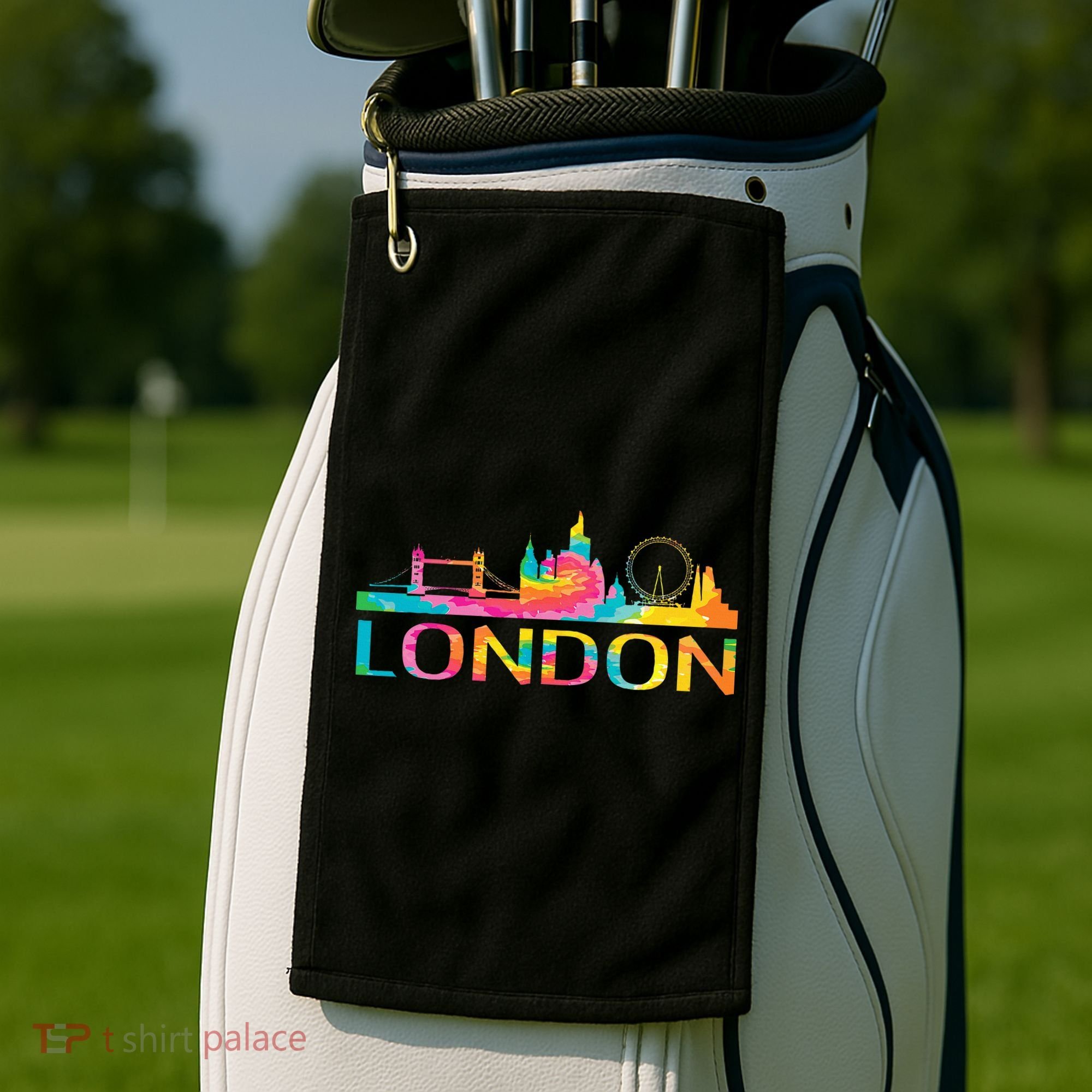 England London Uk British London Golf Towel