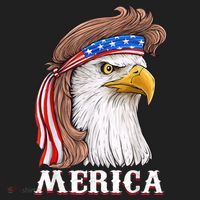 Eagle Mullet 4th Of July USA American Flag Merica Beanie thumb 2