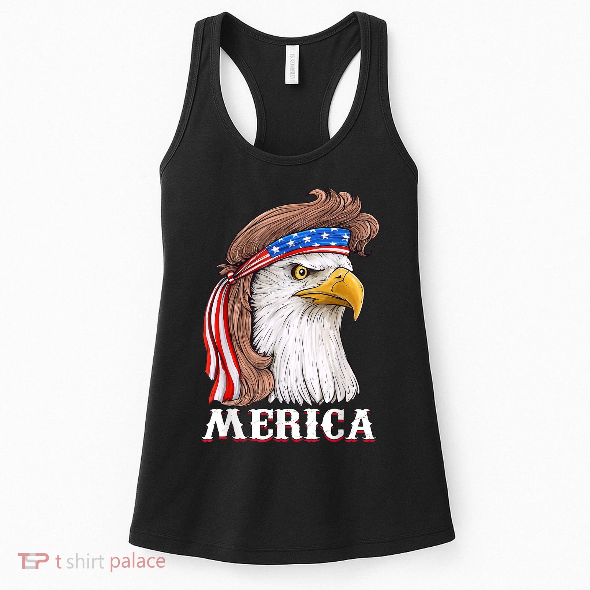 Eagle Mullet 4th Of July USA American Flag Merica Women's Tank Top