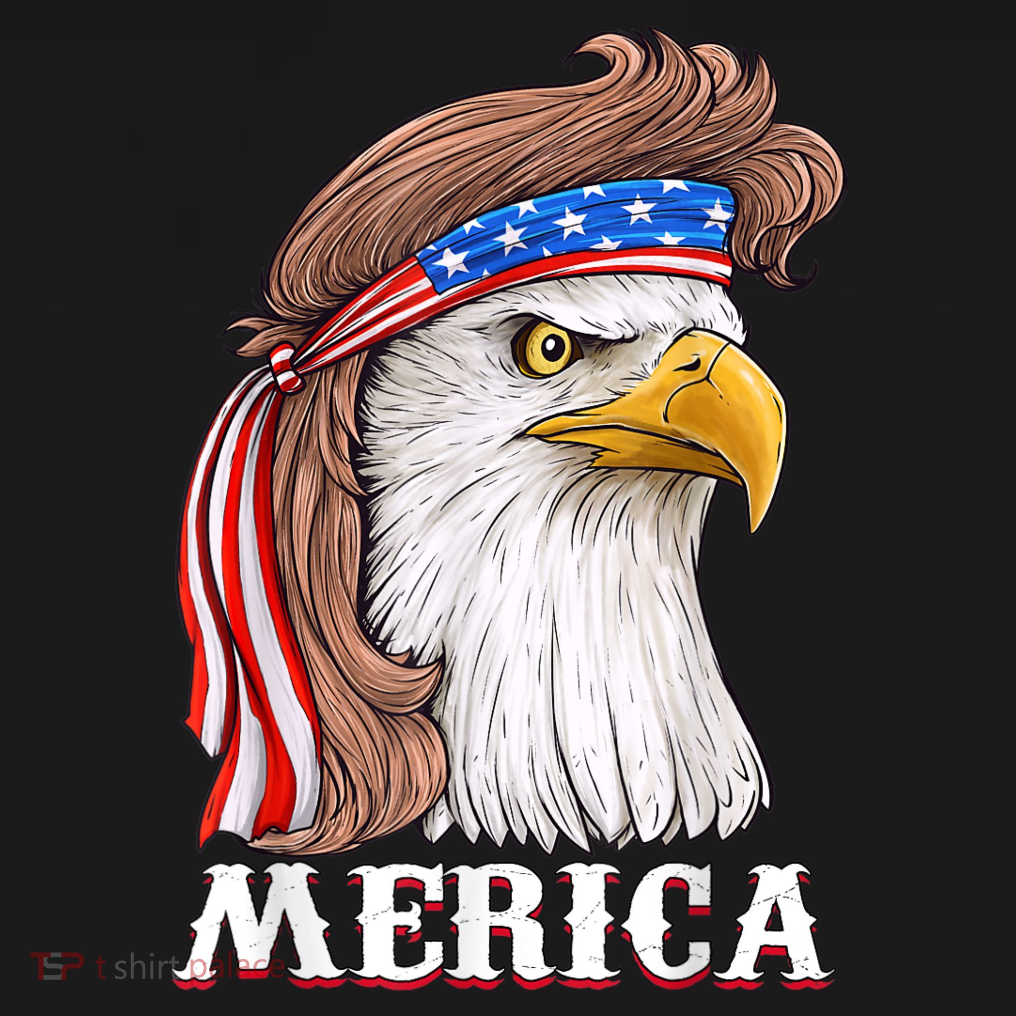 Eagle Mullet 4th Of July USA American Flag Merica Women's Tank Top