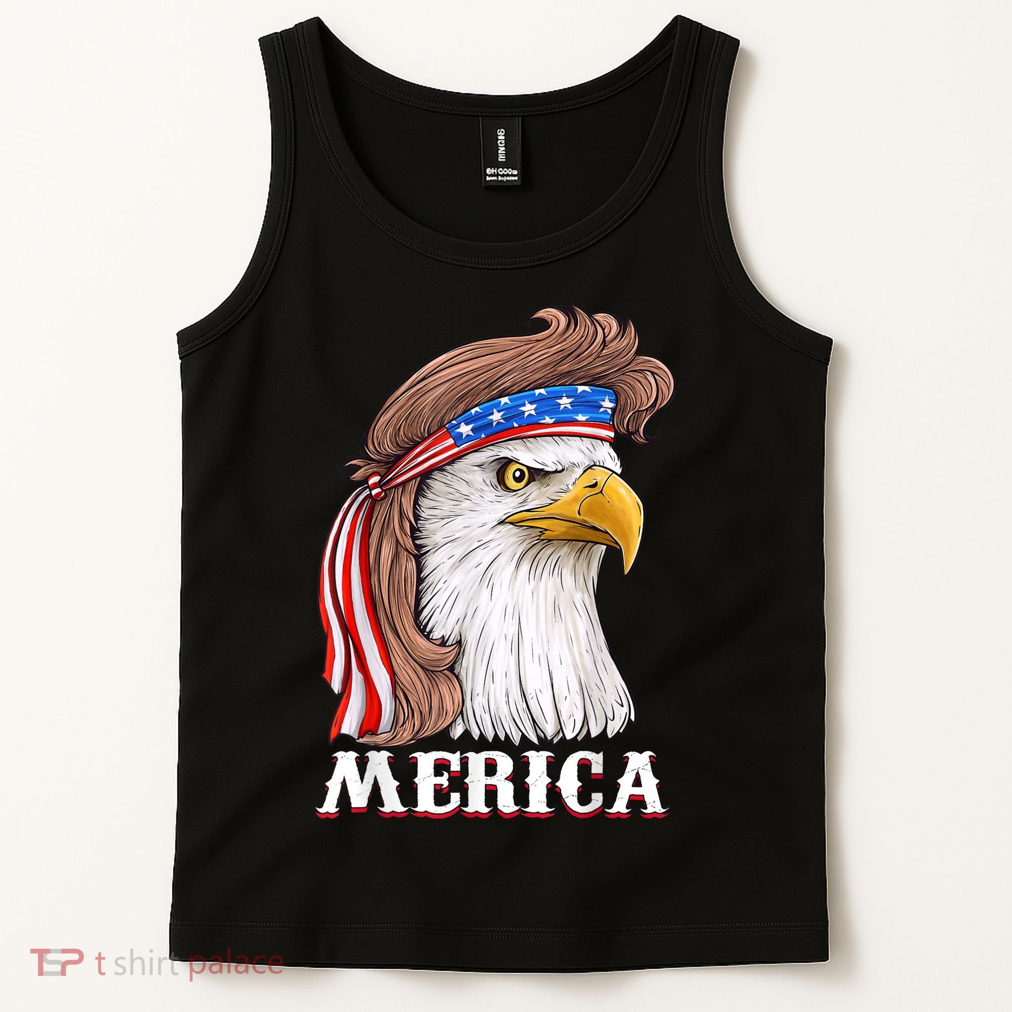 Eagle Mullet 4th Of July USA American Flag Merica Tank Top