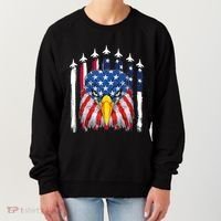 Eagle Mullet 4th Of July USA American Flag Merica Women's Sweatshirt thumb 0