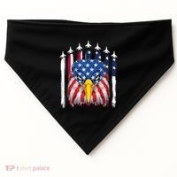 Eagle Mullet 4th Of July USA American Flag Merica USA-Made Doggie Bandana thumb 0