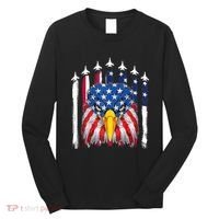 Eagle Mullet 4th Of July USA American Flag Merica Long Sleeve Shirt thumb 0