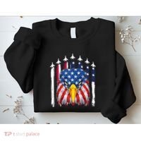 Eagle Mullet 4th Of July USA American Flag Merica Sweatshirt thumb 2