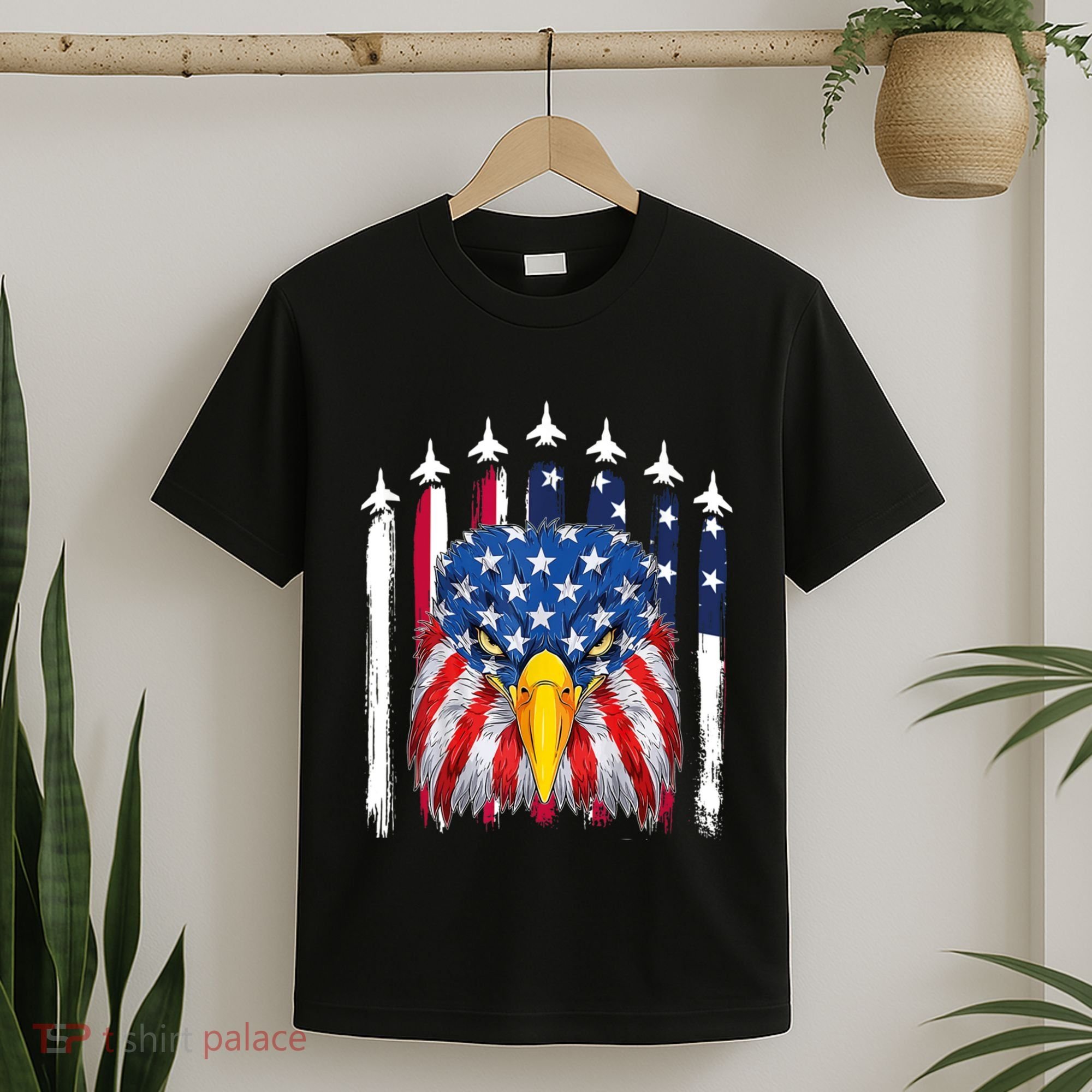 Eagle Mullet 4th Of July USA American Flag Merica T-Shirt