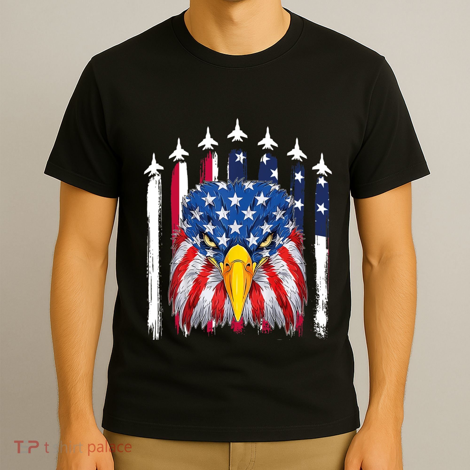 Eagle Mullet 4th Of July USA American Flag Merica T-Shirt
