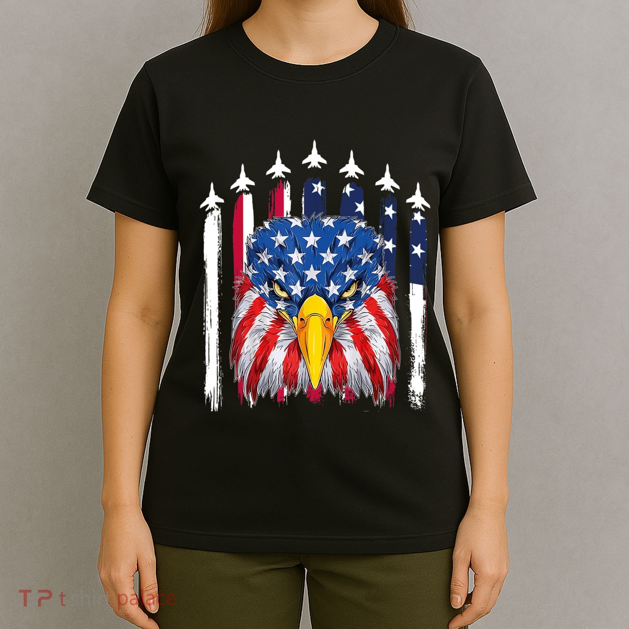 Eagle Mullet 4th Of July USA American Flag Merica T-Shirt