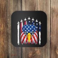 Eagle Mullet 4th Of July USA American Flag Merica Coaster thumb 0