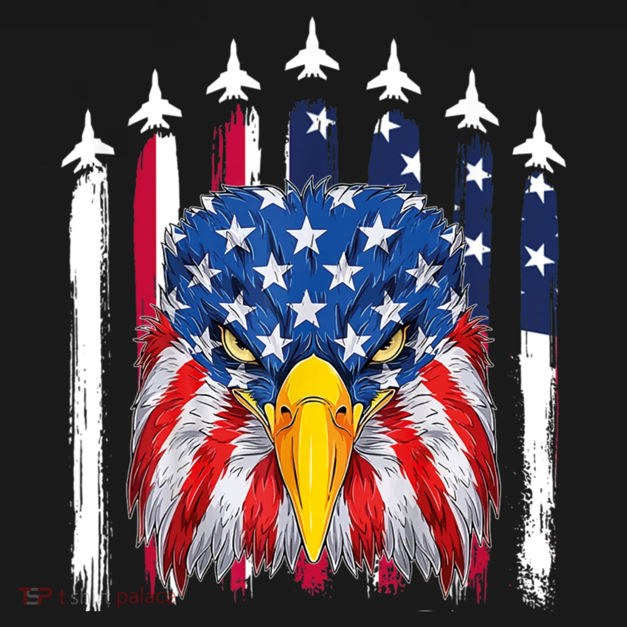 Eagle Mullet 4th Of July USA American Flag Merica Ornament