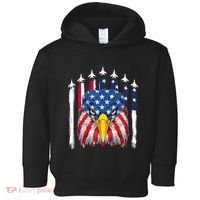 Eagle Mullet 4th Of July USA American Flag Merica Toddler Hoodie thumb 0