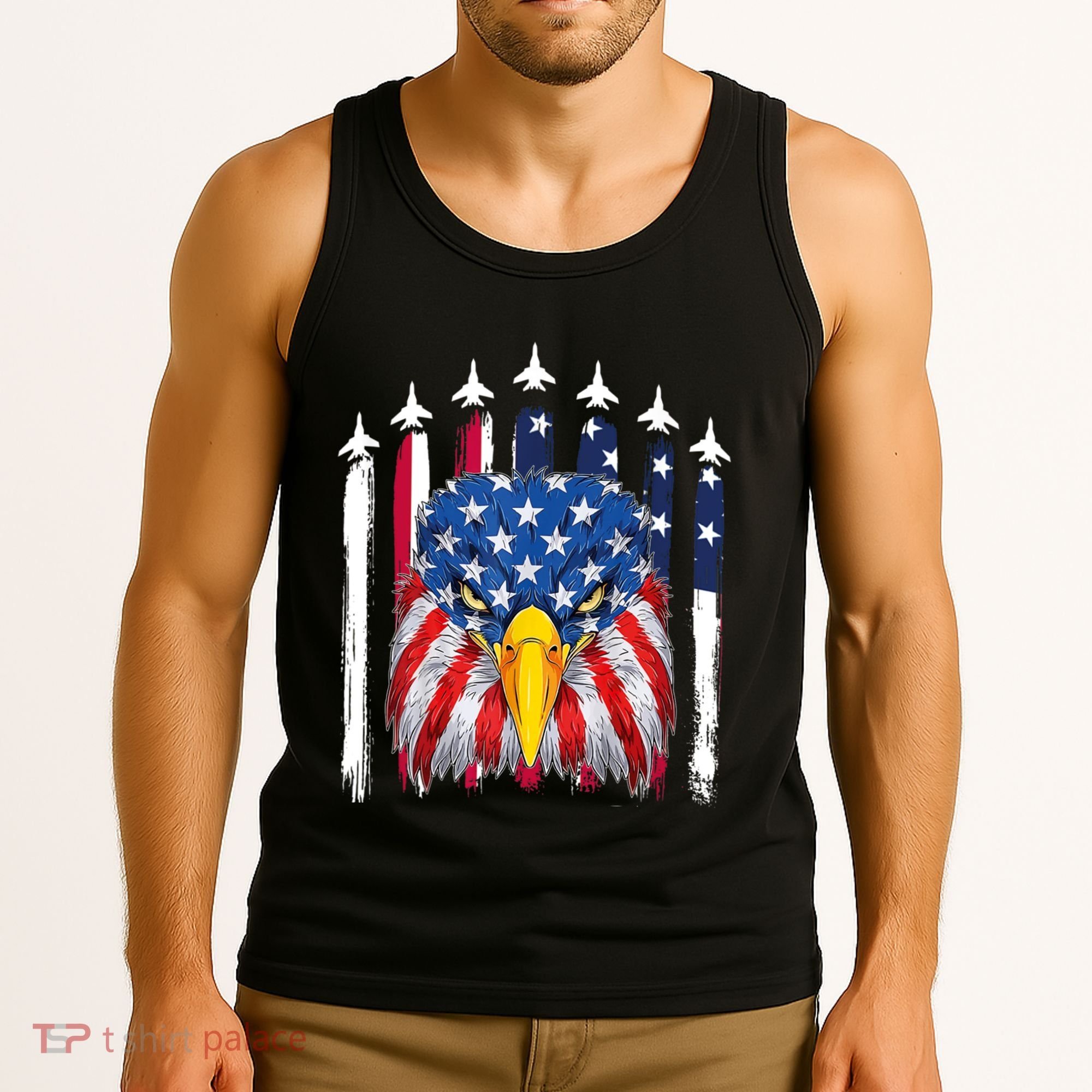 Eagle Mullet 4th Of July USA American Flag Merica Tank Top