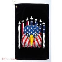 Eagle Mullet 4th Of July USA American Flag Merica Golf Towel thumb 0
