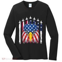 Eagle Mullet 4th Of July USA American Flag Merica Women's Long Sleeve Shirt thumb 0