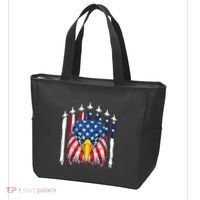 Eagle Mullet 4th Of July USA American Flag Merica Tote Bag thumb 3