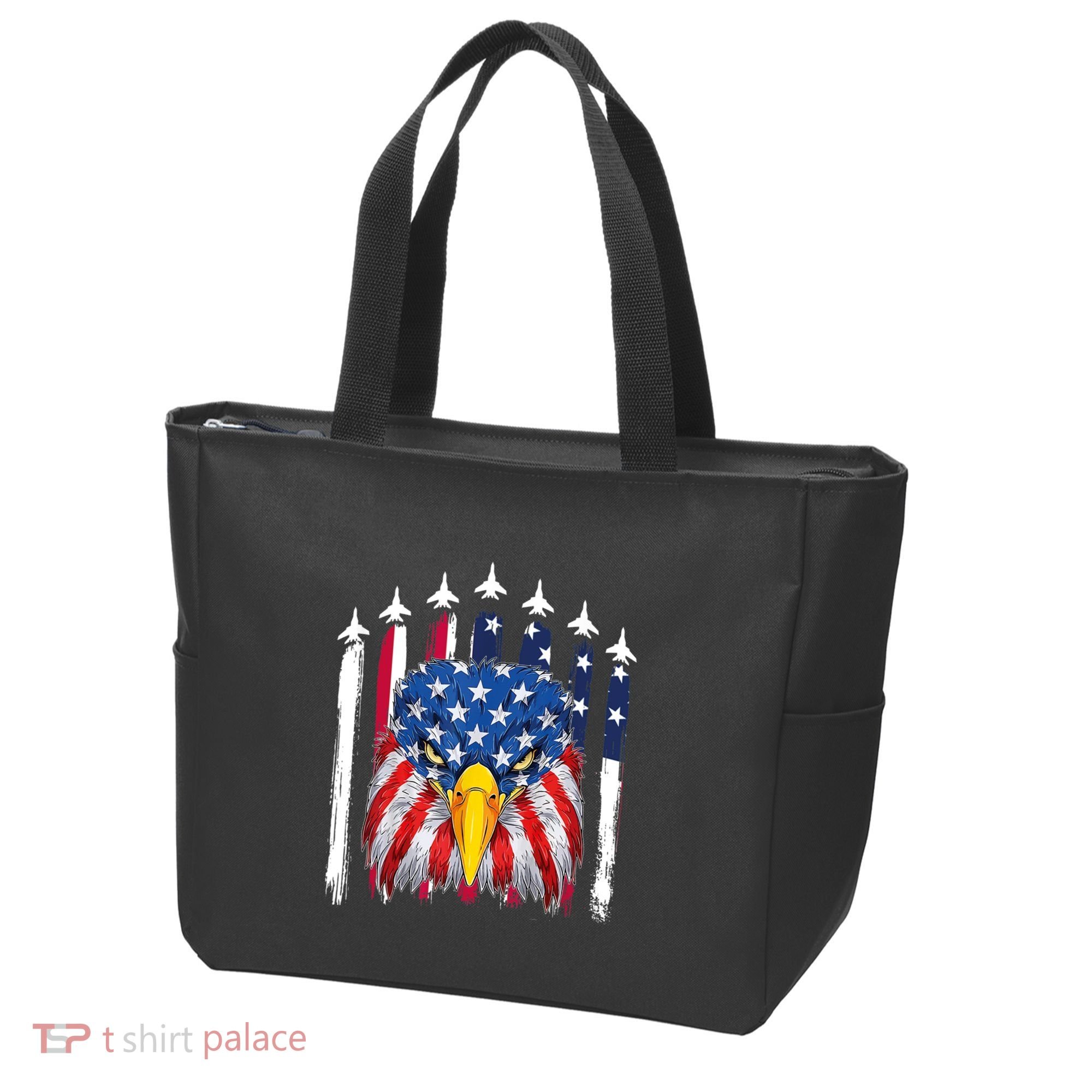 Eagle Mullet 4th Of July USA American Flag Merica Tote Bag