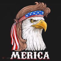 Eagle Mullet 4th Of July USA American Flag Merica Backpack thumb 2