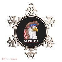 Eagle Mullet 4th Of July USA American Flag Merica Ornament thumb 0