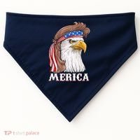 Eagle Mullet 4th Of July USA American Flag Merica USA-Made Doggie Bandana thumb 0