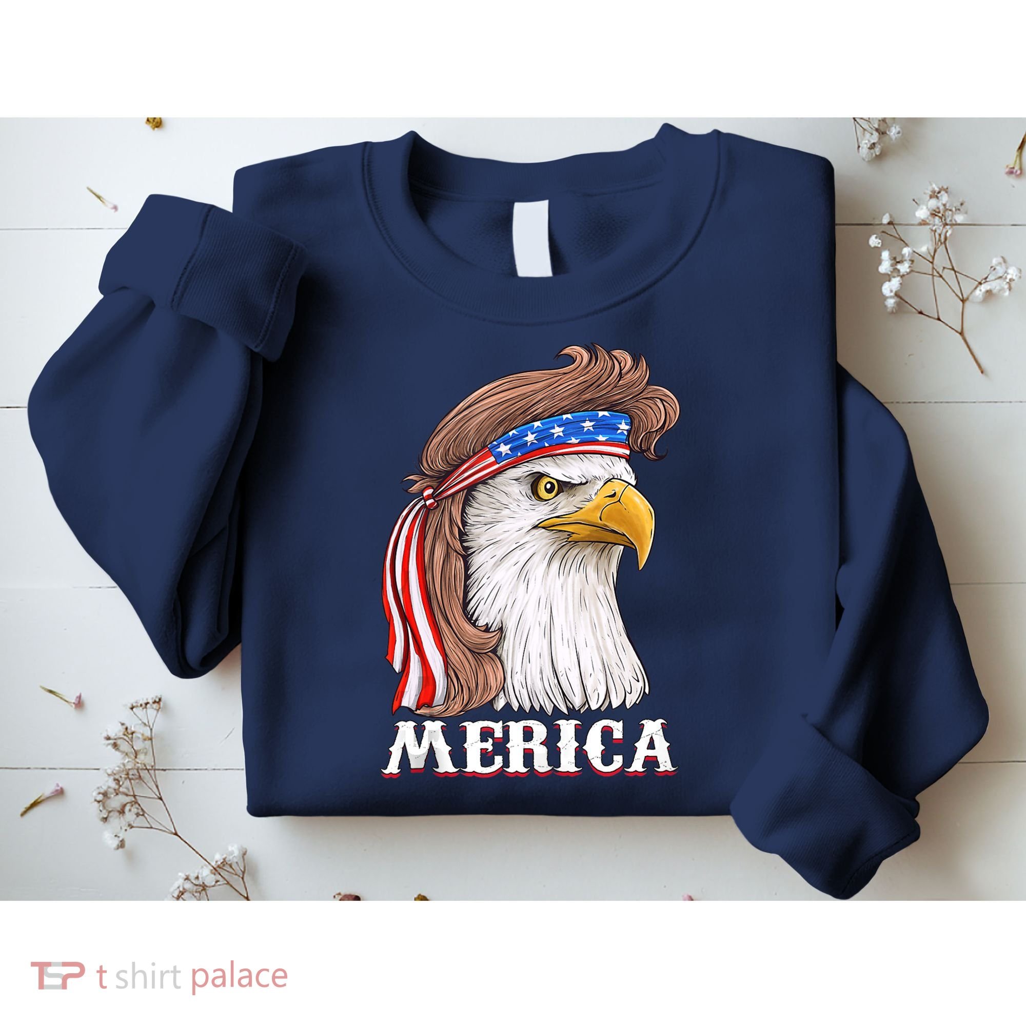 Eagle Mullet 4th Of July USA American Flag Merica Sweatshirt