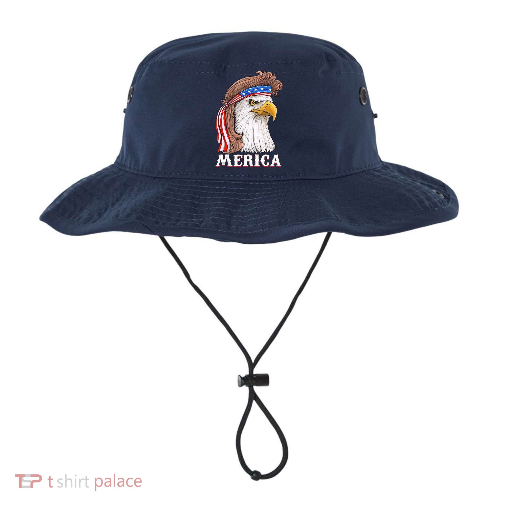Eagle Mullet 4th Of July USA American Flag Merica Bucket Hat