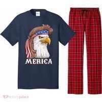 Eagle Mullet 4th Of July USA American Flag Merica Pajama Set thumb 0
