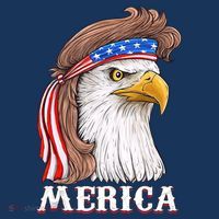 Eagle Mullet 4th Of July USA American Flag Merica Women's Hoodie thumb 2