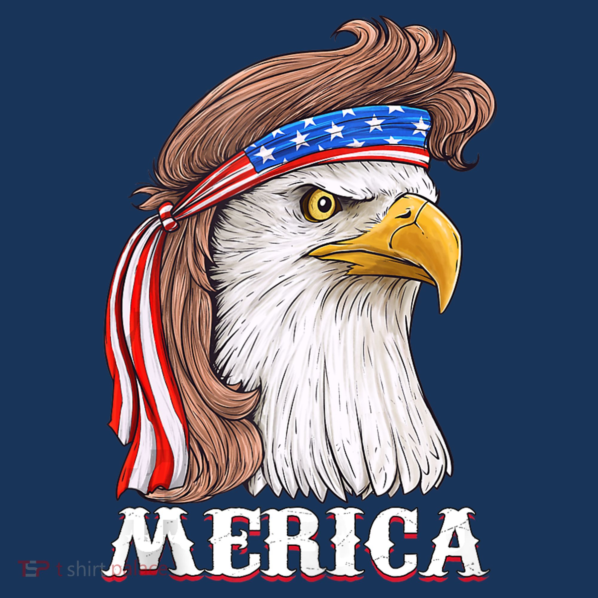 Eagle Mullet 4th Of July USA American Flag Merica Women's Tank Top
