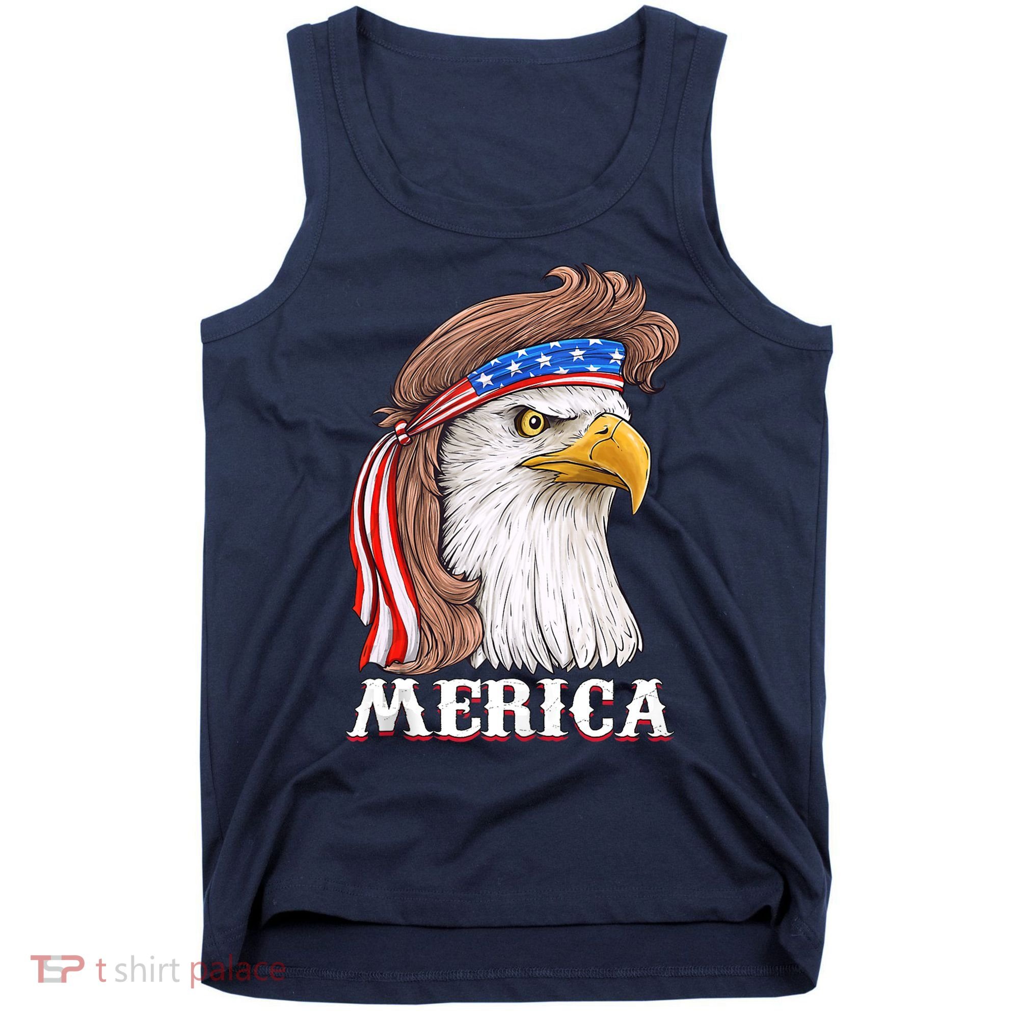 Eagle Mullet 4th Of July USA American Flag Merica Tank Top