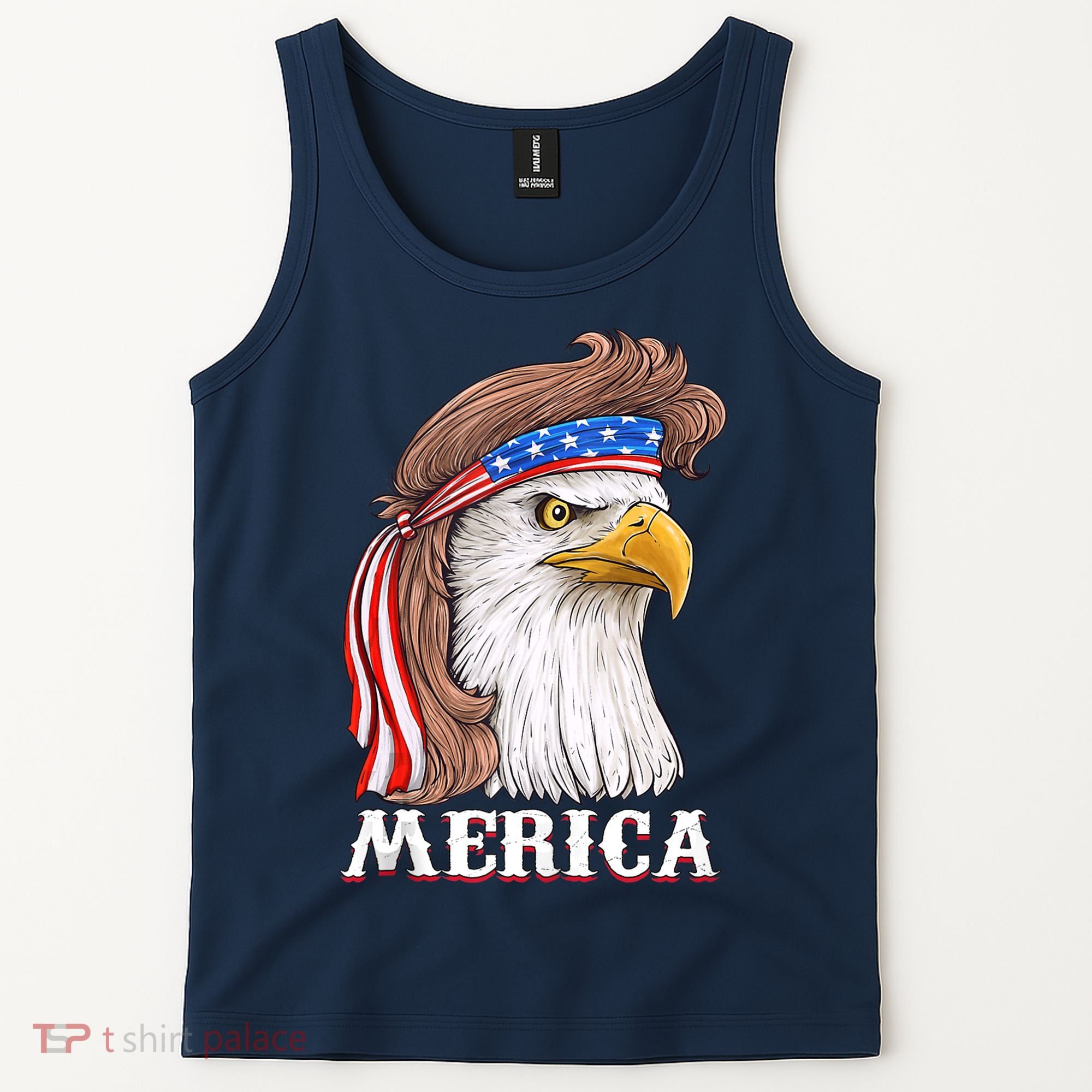 Eagle Mullet 4th Of July USA American Flag Merica Tank Top